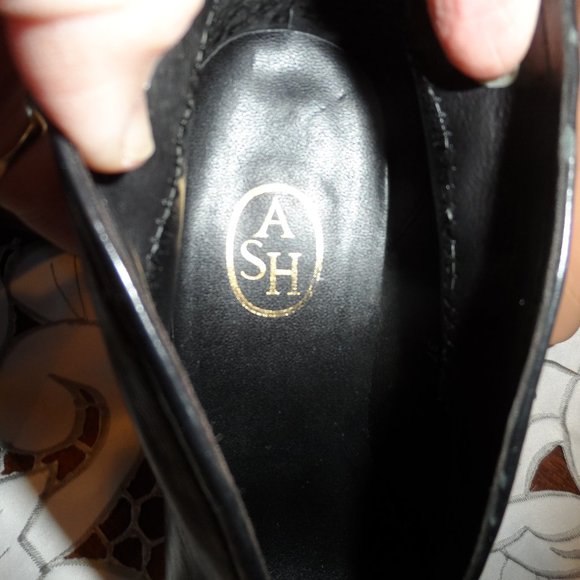 ASH Dune Black Leather Ankle Boots Size 37M - Picture 13 of 14